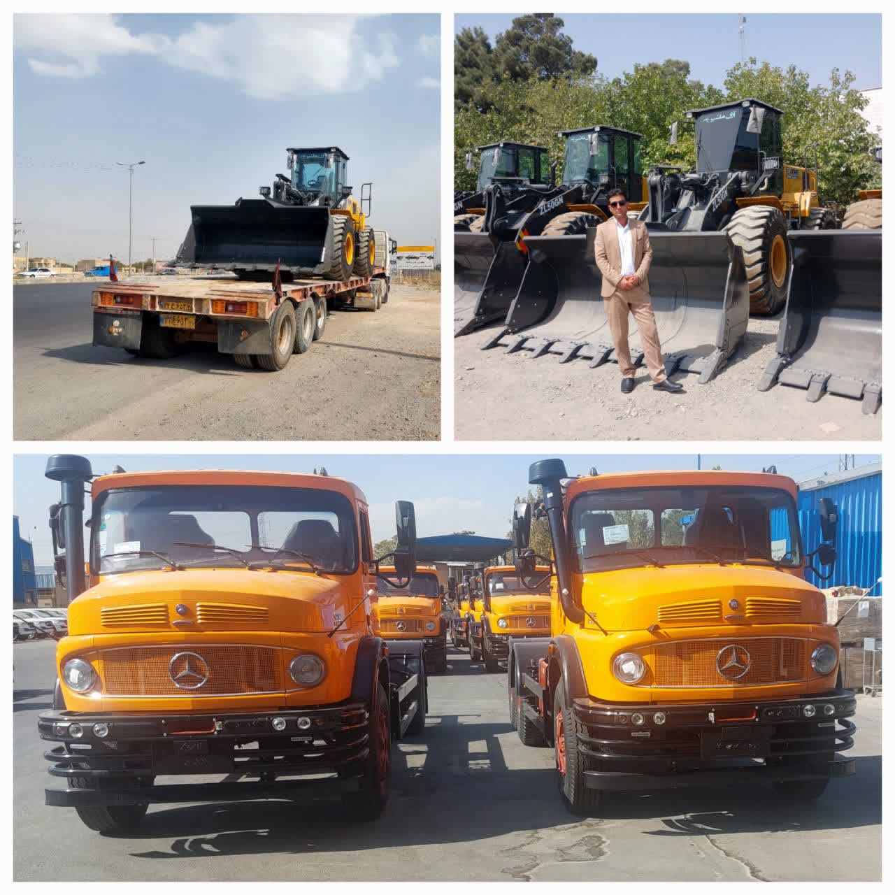 🚜🚛خریداری و تحویل یک دستگاه لودر ZL 50  و دو دستگاه کمپرسی ۱۹۳۰ توسط شهرداری موسیان